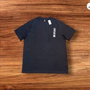 HB Mens DXL Big + Tall Size 2XLT Crew Neck Black Cotton Short Sleeve T-Shirt New